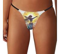 African Goddess of Life Sun Comfortable Thongs For Women Sexy G Strings T-Back Panties Underwear M