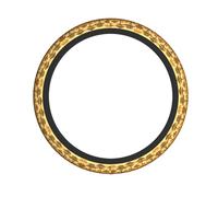 African Grassland Animals Patterned Steering Wheel Cover, Flexible and Suitable for Most Vehicles, Including Sedan, SUV, and Truck