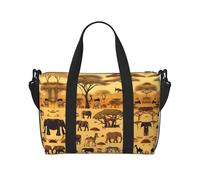 African grassland animals Printed women's crossbody handbag, suitable for work commuting/fitness/travel, fashionable and versatile shoulder bag