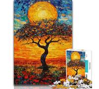 African Grasslands Jigsaw Puzzles for Adults Teenagers Jigsaws Puzzle,Help The Brain Exercise Addictive Toys to Cultivate Patience Great Gift 50x75cm