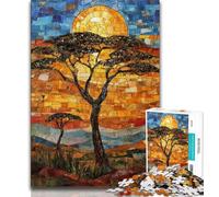 African Grasslands Puzzles for Adults Teens 1000 Pieces,Help The Brain Exercise Addictive Toys to Cultivate Patience Great Gift (38x26cm)