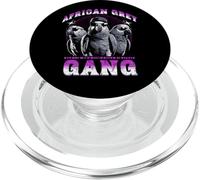 African Grey Parrot Gang Owner Pet Exotic Bird Lover Funny PopSockets PopGrip for MagSafe