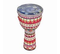 African Hand Drum 8 Inch Portable Djembe Drum Percussion Instrument with Colorful Art Patterns for Children Light Tambourine Early Childhood Enlightenment Musical Instruments (1)
