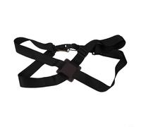 African Hand Drum Belt Professional Shoulder Strap for Djembe Drumming - Comfortable Adjustable Polyester Harness Black
