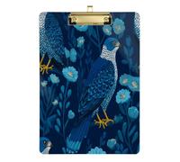 African Hawk Bluebonnet Dark Blue flip clipboard Hard Board for Nurses Home Contractor Size 9 x 12.5 Tablas para escribir