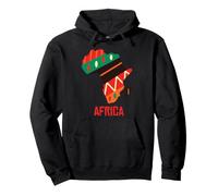 African Heritage Africa Map Pullover Hoodie