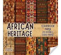 African Heritage ''part tow'' scrapbook paper, 8.5x8.5, 10 Designs, 20 Double-Sided Sheets: Decorative Paper For Scrapbooking, craft Paper for Junk ... & Mixed Media, Origami, Collage & Card Making