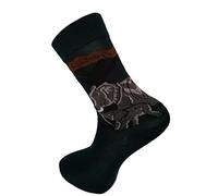African Indian Elephants Unisex Novelty Dark Green Ankle Socks Adult Size 6-11