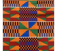 African Kente wax print fabric 6 yards