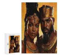 African King And Queen Fun Wooden Picture Vertical Version Puzzle Creative Gift Wood Jigsaw for Adults And Family Game