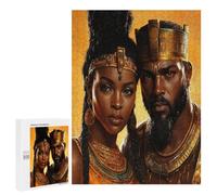 African King And Queen Fun Wooden Picture Vertical Version Puzzle Creative Gift Wood Jigsaw for Adults And Family Game
