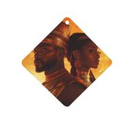 African King And Queen Funny Car Air Freshener Automotive Aromatherapy Tablets for Rearview Mirror Wardrobe Shoe Cabinet