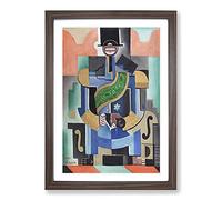 African King by Josef Capek Framed Print | A2 Walnut Framed Wall Art | Ready to Hang | Modern Nature Picture | Living Room Bedroom Lounge Office