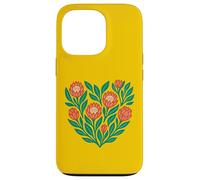 African King Protea Flower Heart South Africa Pattern Case for iPhone 13 Pro
