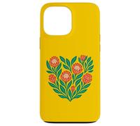 African King Protea Flower Heart South Africa Pattern Case for iPhone 13 Pro Max