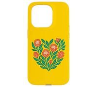 African King Protea Flower Heart South Africa Pattern Case for iPhone 15 Pro