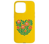 African King Protea Flower Heart South Africa Pattern Case for iPhone 15 Pro Max