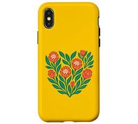 African King Protea Flower Heart South Africa Pattern Case for iPhone X/XS