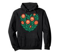 African King Protea Flower Heart South Africa Pattern Pullover Hoodie