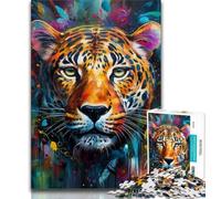 African Leopard 1000 Piece Jigsaw Puzzle for Adults And Teenagers,Decompressing Intellectual Educational Toy Great Gifts And Toys (38x26cm)