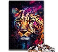African Leopard 1000 Piece Jigsaw Puzzles for Adults Gifts,Educational Games Home Decoration Deal As Gifts for The Whole Family (38x26cm)