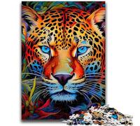 African Leopard 1000 Piece Jigsaw Puzzles for Adults Gifts,Educational Games Home Decoration Deal As Gifts for The Whole Family (50x75cm)