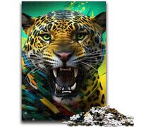African Leopard 1000 Piece Jigsaw Puzzles for Adults Gifts,Stress Reliever Difficult Challenge Deal As Gifts for The Whole Family (50x75cm)