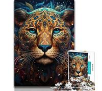 African Leopard 1000 Pieces Jigsaw Puzzles for Adults And Teens,Help The Brain Exercise Addictive Toys to Cultivate Patience Great Gift (50x75cm)