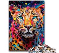 African Leopard 1000 Pieces Jigsaw Puzzles For Teens And Adults,Help The Brain Exercise Addictive Toys to Cultivate Patience Suitable for Couples (50x75cm)