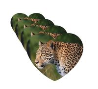 african leopard Car Air Fresheners Cards Set of 4 Pieces Personalized Car Fresheners Gifts for Men Women Auto Aromatherapy Tablets Hanging Scented Cards for Wardrobe Bathroom
