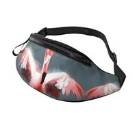 African leopard Fanny Pack for Women Men Fashion Waist Pack Adjustable Belt Bag for Workout Running Travelling Casual Waist Bag, Flamingo, One Size