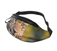 African leopard Fanny Pack for Women Men Fashion Waist Pack Adjustable Belt Bag for Workout Running Travelling Casual Waist Bag, African Leopard, One Size