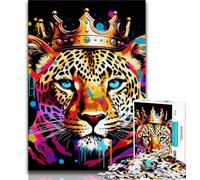 African Leopard Jigsaw Puzzles for Teenagers 1000 Jigsaws,Stress Reliever Difficult Challenge Deal As Gifts for The Whole Family (50x75cm)