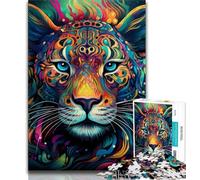 African Leopard Jigsaw Puzzles for Teenagers 1000 Jigsaws,Stress Reliever Difficult Challenge Deal As Gifts for The Whole Family (38x26cm)