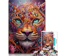 African Leopard Jigsaw Puzzles for Teenagers 1000 Pieces,Challenging Game Gifts for Is Ideal As A Gift for The Whole Family (38x26cm)