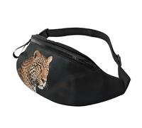 African Leopard on Rock Fanny Pack for Men Women Fashion Running Waist Packs Waterproof Crossbody Bags Everywhere Belt Bag with Adjustable Strap Sports Hip Pack for Travel Wallet