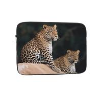 African Leopard on Rock Laptop Case 12 inch, Water Resistant Laptop Sleeve Shockproof Protective Traveling Computer Bag Portable Business Briefcase for Men Women