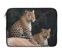 African Leopard on Rock Laptop Sleeve 10inch Laptop Protective Case for Women Men Shockproof Computer Cover Portable Notebook Briefcases Computer Carrying Bag Lap Top Protector Compatible with Noteboo