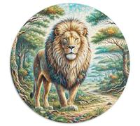 African Lion 1000pcs Animal Jigsaw Puzzles What Happens Next Beautiful Decoration for Adults And Kids 1000pcs (67.5x67.5cm)