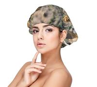 African Lion And Lioness Satin Bonnet Silk Bonnet, Hair Bonnet For Sleeping, Soft Double Layer Silk Sleeping Cap Hair Wrap For Women Natural Curly Braided Long Hair