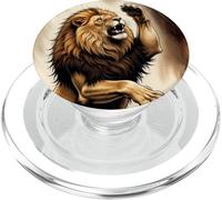 African Lion at Dusk PopSockets PopGrip for MagSafe
