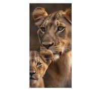 African Lion Beach Towels Extra Large, Quick Dry Absorbent Multipurpose, Oversized Beach Towel, Sand Free Foldable Lightweight, Travel Towel, For Beach Pool Camping Travel Vacation, 63x31.5 in