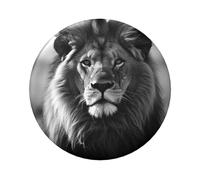 African Lion Black And White Button Pins 20 Pcs, 2.4 Inch Round Button Badges Metal Personalized Picture Photo Pin Buttons Kit For Craft Supplies Christmas Diy Party Projects