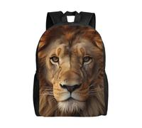 African Lion Head Travel Laptop Backpack Waterproof Lightweight Cute Backpack For Women Men Casual Daypack