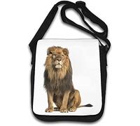 African Lion King of The Jungle Shoulder Bag White