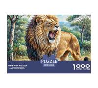 African Lion Puzzle 1000 Pieces for Adults & Teens Family Night Entertainment Premium Quality Brain Training 38x26cm/1000pcs