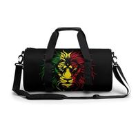 African Lion Rasta Jamaica Duffle Bag Gym Travel Carry On