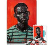 African Man 1000 Pieces Jigsaw Puzzles for Adults And Teens,Stress Reliever Difficult Challenge Enhance Love between Couples 38x26cm