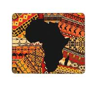 African Map Black History Afro African Mouse Mat Soft Mouse Pad Non-Slip Rubber Base Mousepad For Office Pc Home 25X30Cm