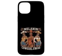 African Melanin Cowgirl Swag Melanin Cowboy Hat Phone Case for iPhone 15 Plus